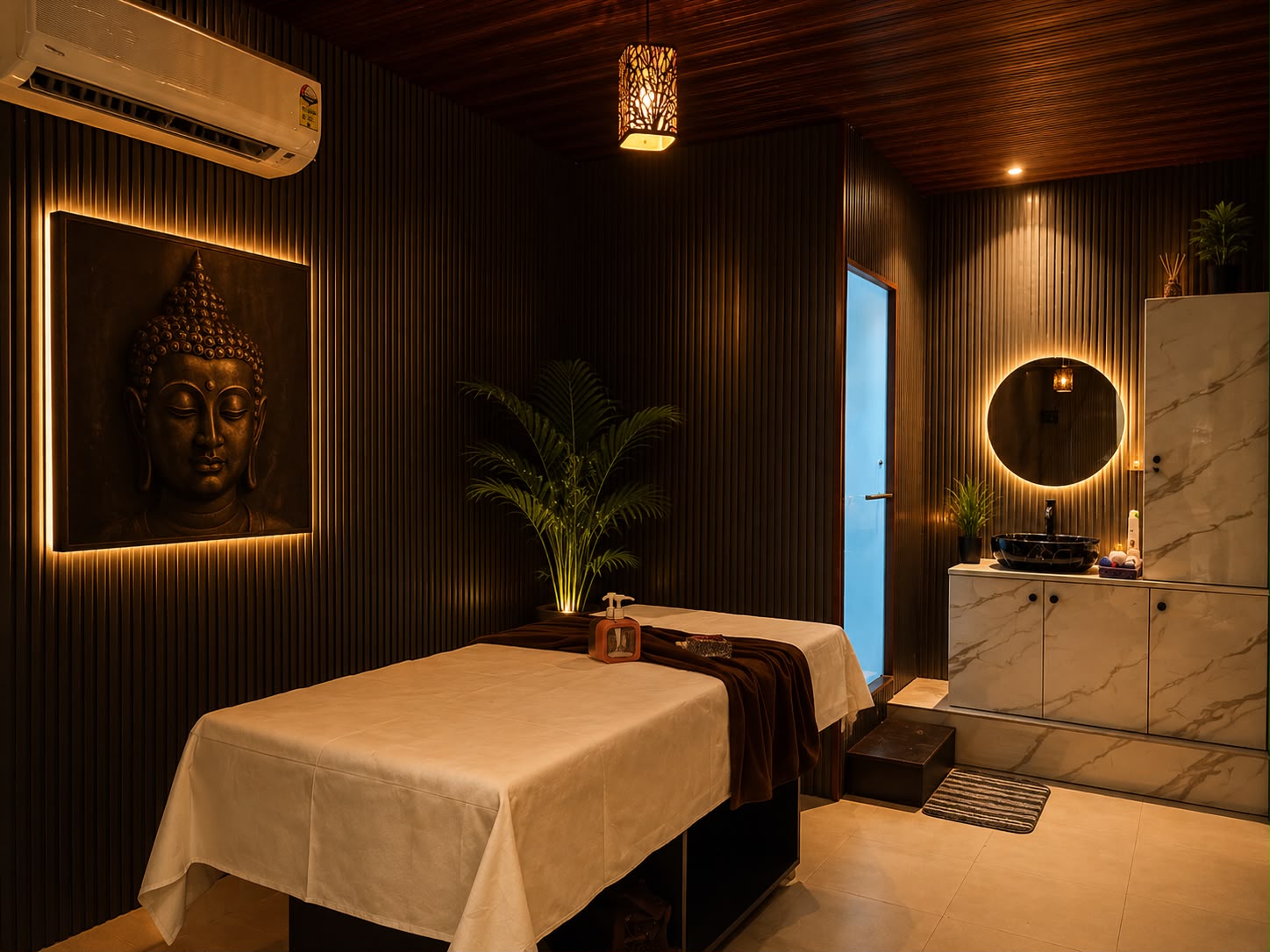 Private therapy room at Aveluna Wellness Spa Nallagandla